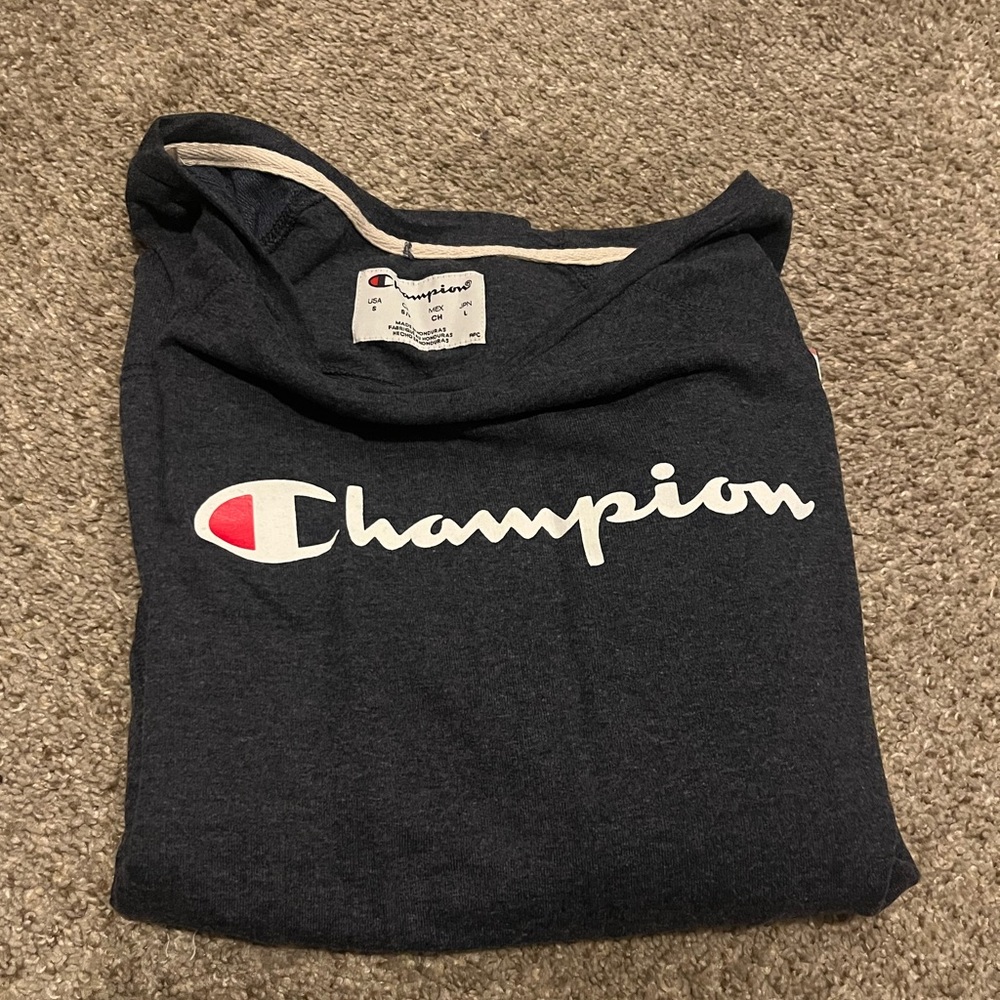 Champion navy crew neck